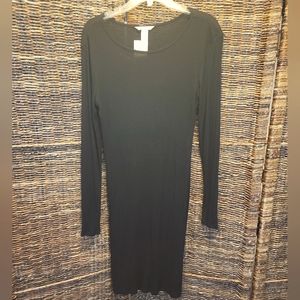 Basic Ribbed black H&M dress
